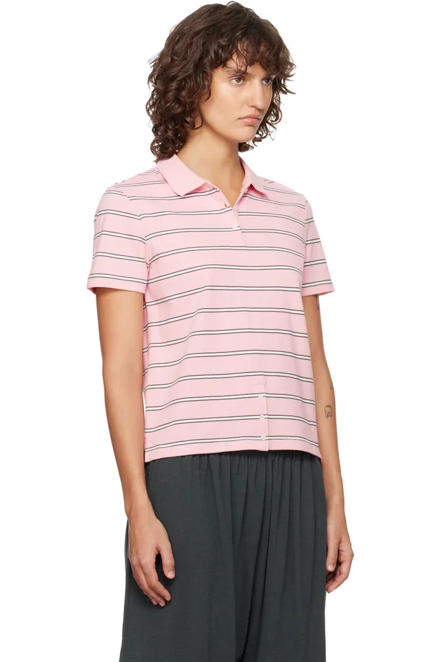 Paloma Wool Pink Julieta Polo, photo 2 of 4 from SSENSE
