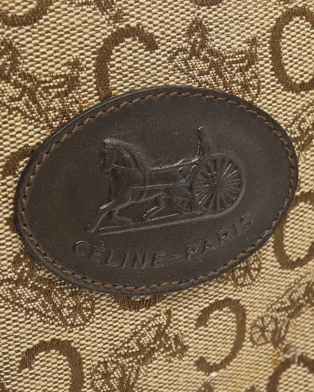 Celine Carriage Boston Bag in Canvas from A Retro Tale, photo 6 of 13