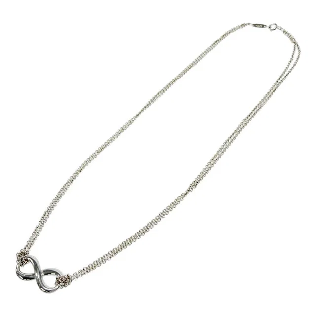 Tiffany & Co. Infinity Double Chain Necklace in Silver from The Reluxe