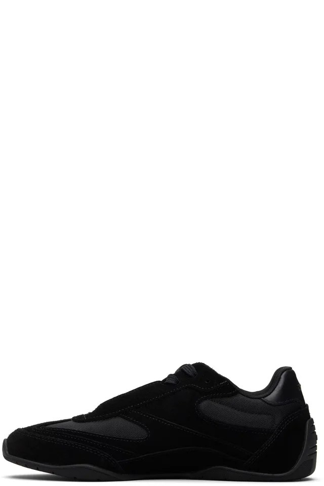 BOSS Black Suede Sneakers, photo 3 of 5 from SSENSE