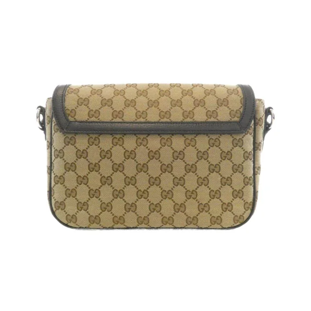 Gucci GG Canvas Shoulder Bag in Beige Canvas from LuxUness, photo 2 of 8