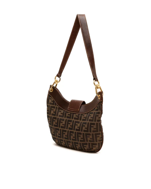 Fendi Zucca Shoulder Bag in Canvas from A Retro Tale, photo 3 of 7