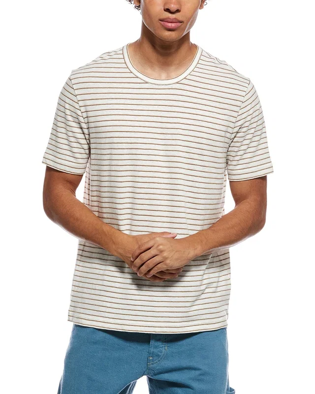 Vince Linen-Blend Crewneck T-Shirt, image 1 of 1 from Gilt