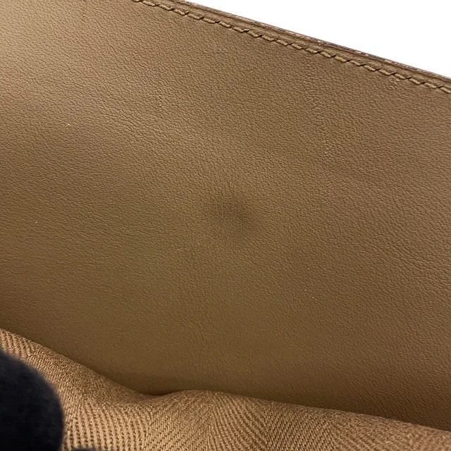Hermès Valparaiso Etoupe Toile Chevrons Swift Leather Size MM in Taupe Swift leather from GALLERY RARE, photo 12 of 20