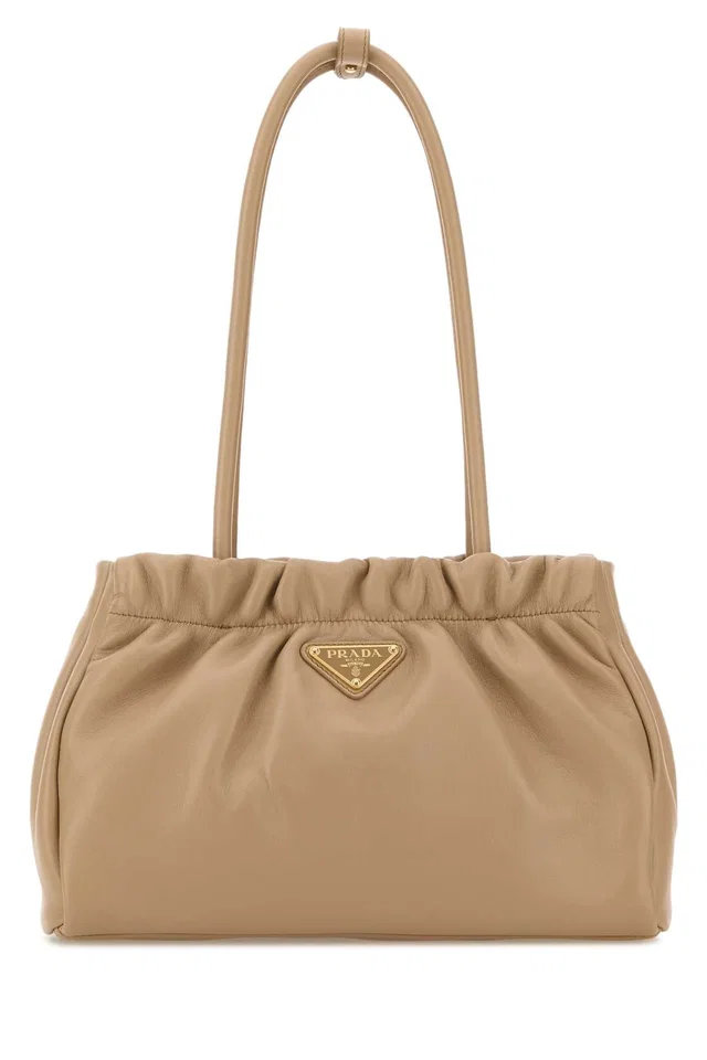 Prada Mano Shoulder Bag — Beige in Beige Nappa leather from HEWI
