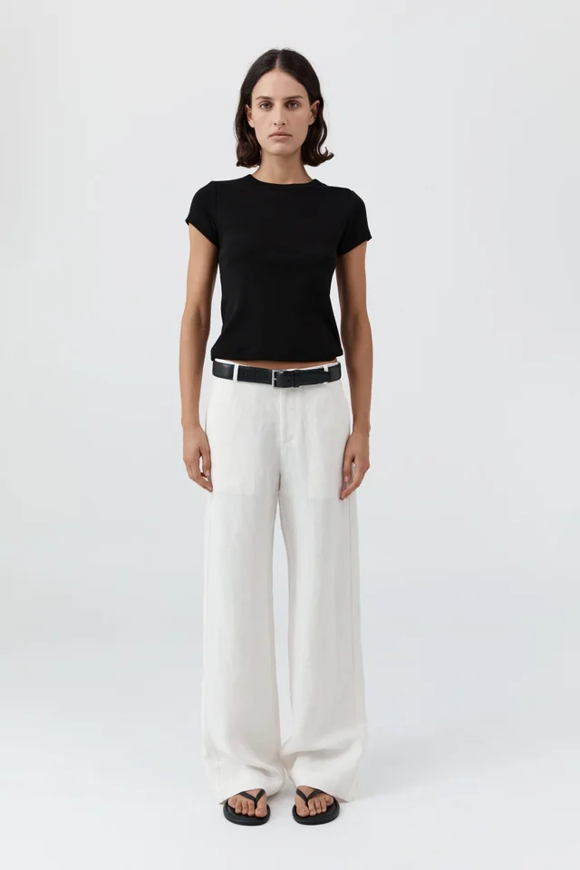 St Agni Fine Band Carter Trouser - Off White from St. Agni, photo 1 of 1