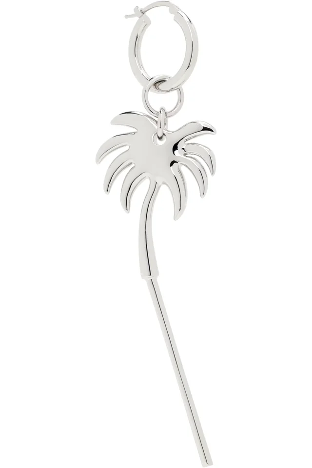 MM6 Maison Margiela Palm Single Earring, photo 2 of 3 from SSENSE