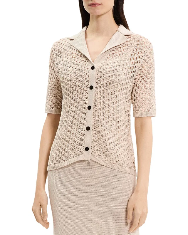 Theory Knit Camp Shirt, image 1 of 1 from Gilt