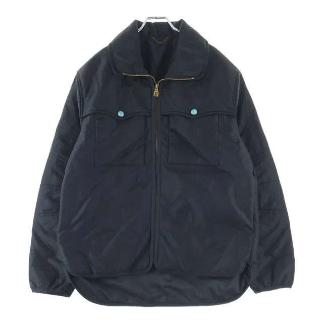 Louis Vuitton Turquoise Button Quilted Overshirt Jacket Black in Black from The Reluxe