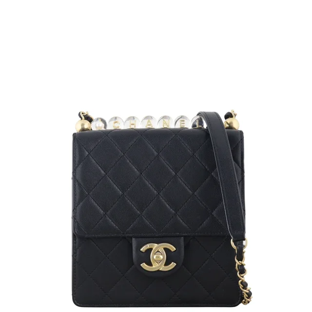 Chanel Chic Pearls Flap Mini Bag in Calfskin from Luxe.It.Fwd