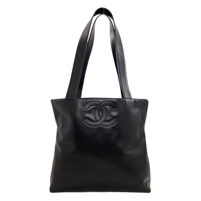 Chanel CC Logo Tote Bag Lambskin in Lambskin from The Reluxe