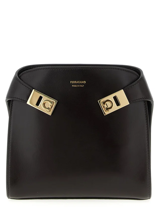 Ferragamo Hug Bb S Belt Bag — Black in Black Leather from HEWI