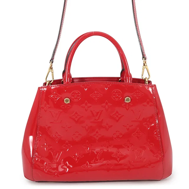 Louis Vuitton MontaigneBB Indian roseM50172 Monogram Vernis Leather in Leather from GALLERY RARE