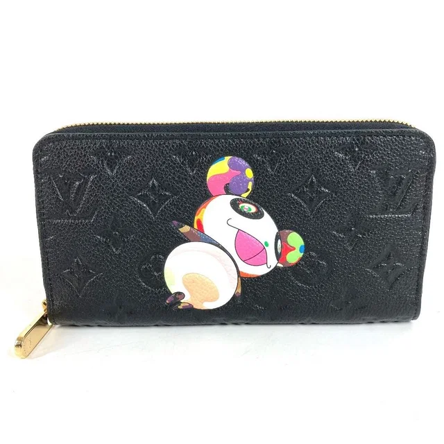 Louis Vuitton Wallet Zippy Monogram Empreinte Leather Noir Black in Black Leather from The Reluxe