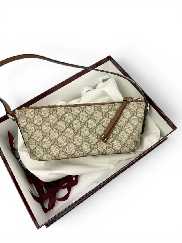 Gucci Supreme Monogram Boat Pochette New Model from Season 2 Consign, photo 1 of 1