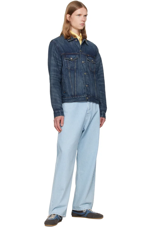 Polo Ralph Lauren Navy Denim Trucker Jacket, photo 4 of 4 from SSENSE