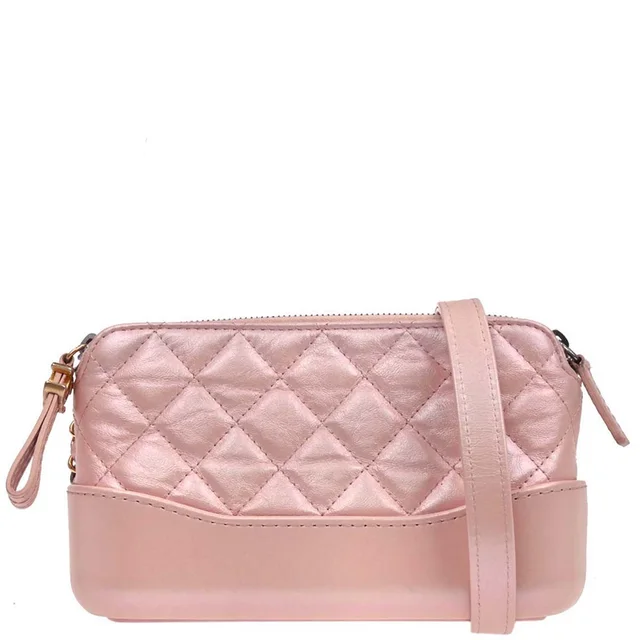 Chanel 2019 Light Pink Lambskin Calfskin Gabrielle Shoulder Bag in Pink Lambskin from AMORE Vintage Tokyo