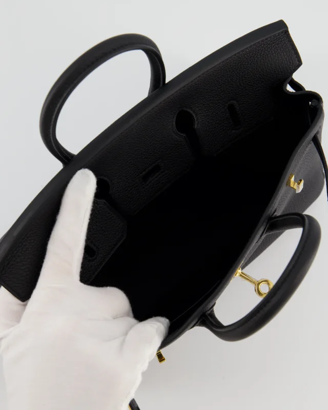 Hermès Birkin 25 Retourne Bag in Black Togo leather from Sellier, photo 18 of 23