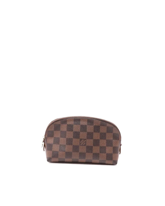 Louis Vuitton Damier Ebene Cosmetic Pouch in Brown Canvas from A Retro Tale