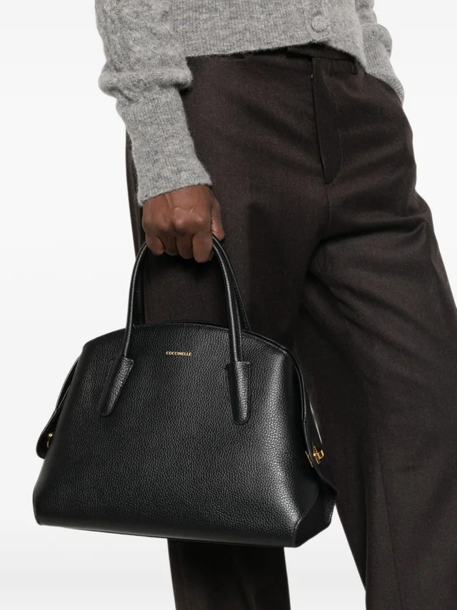 Coccinelle Tylde grained leather tote bag, photo 4 of 5 from SENSER