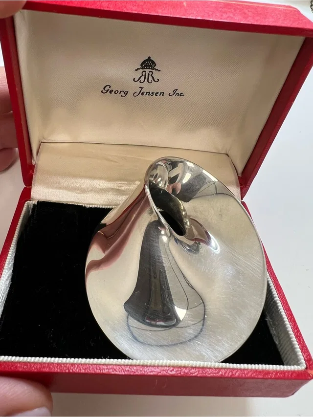 Georg Jensen Large Sterling Silver “Mobius” Brooch Pin Denmark in silver|gray from Poshmark
