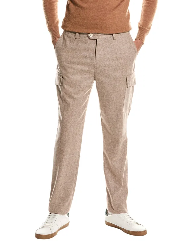 Brunello Cucinelli Wool Pant in //asset2.ruecdn.com/images/sw/101054/1010546904_RLSW_multi.jpg, image 1 of 1 from Gilt