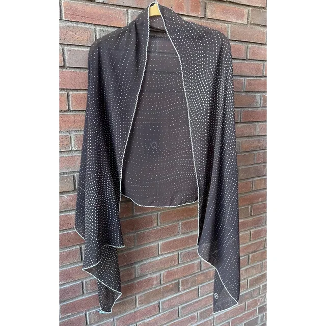 Giorgio Armani Brown Polka Dot Wrap/Shawl in red|brown Silk from Poshmark
