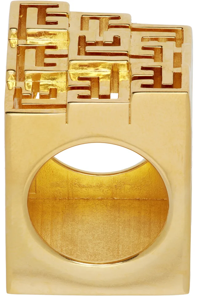 3D Multi 'PB' Ring, image 1 of 1 from SSENSE