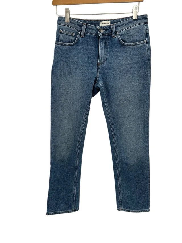 TOTEME Straight Denim Jeans Dark Wash Size 25 in blue Denim from Poshmark