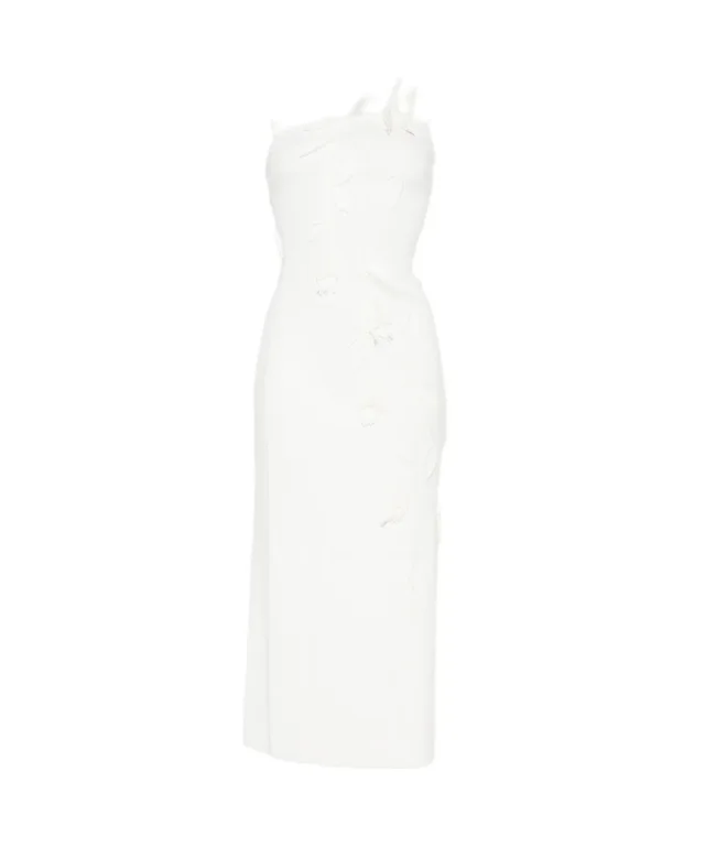 Cult Gaia Jilly floral-appliqué one-shoulder midi dress from SENSER, photo 1 of 1