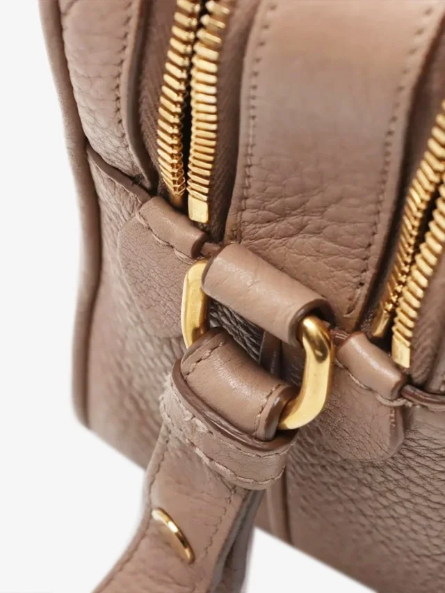 Prada Beige Vitello Phenix leather shoulder bag in Beige Leather from Sign of the Times, photo 10 of 11