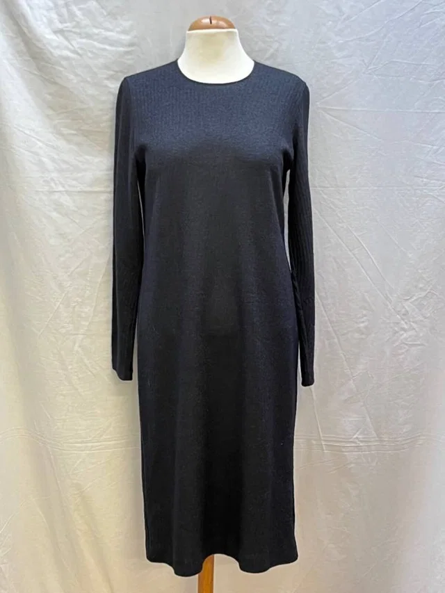 Maison Margiela blend shift dress black Size: M in Black Wool from Oxfam Online Shop