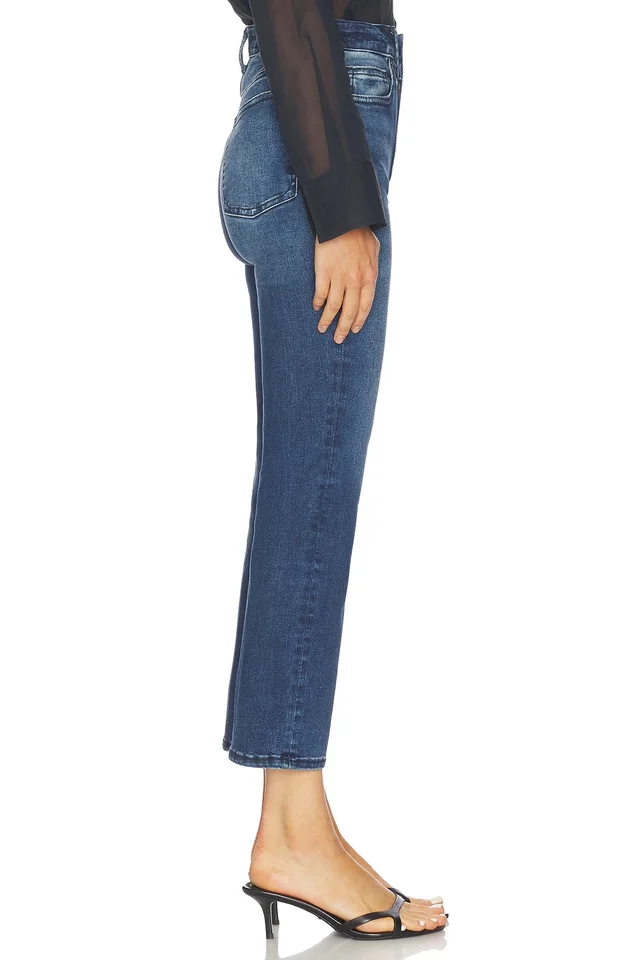 Good American Always Fits Good Legs Straight Jeans in Indigo446, photo 5 of 11 from REVOLVE (Canada)