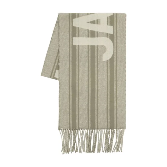 Jacquemus Scarf — Beige Wool Scarfs in Beige Wool from HEWI