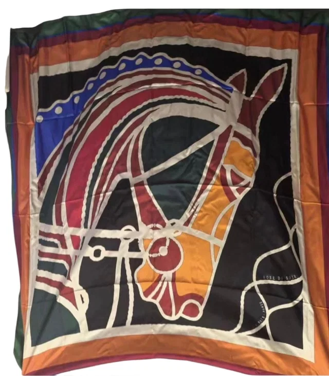 31. Hermes 140cm Large Silk Scarf - in Box in Silk from Luxury Promise