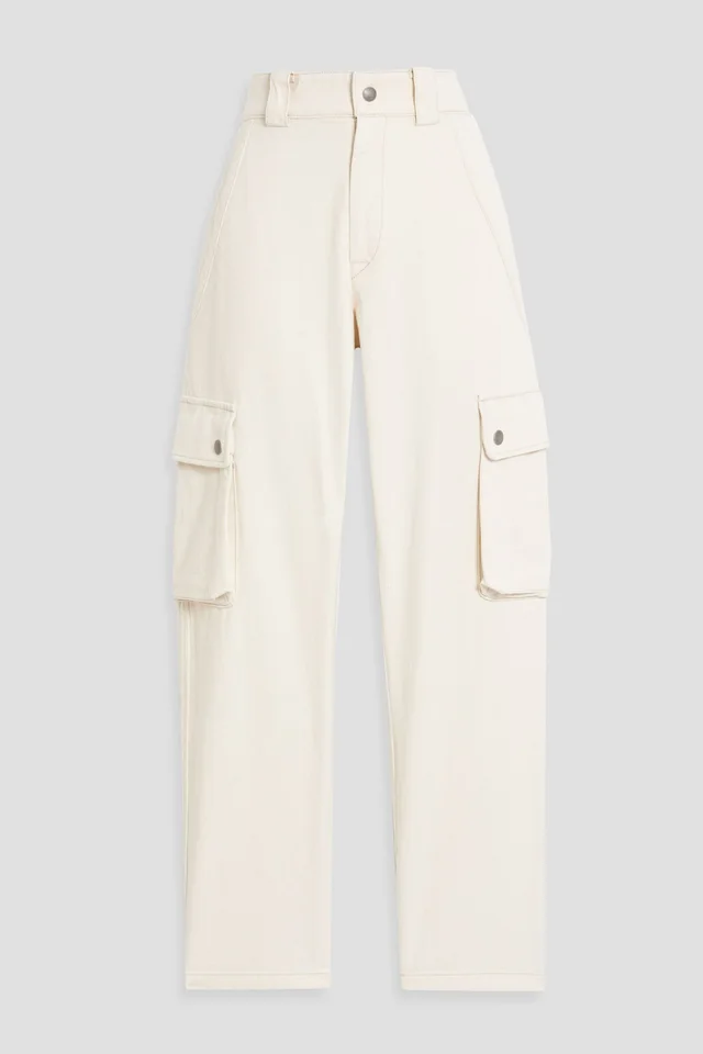 Isabel Marant Evalia Cropped Cotton-Twill Straight-Leg Pants from THE OUTNET, photo 1 of 1