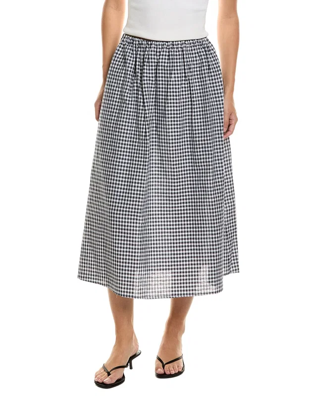 Femme Society Linen-Blend Skirt, image 1 of 1 from Gilt