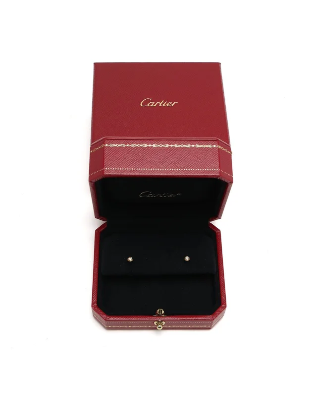 Cartier D’Amour Stud Earrings 2 Diamonds 18kt Mini Model from A Retro Tale, photo 2 of 2