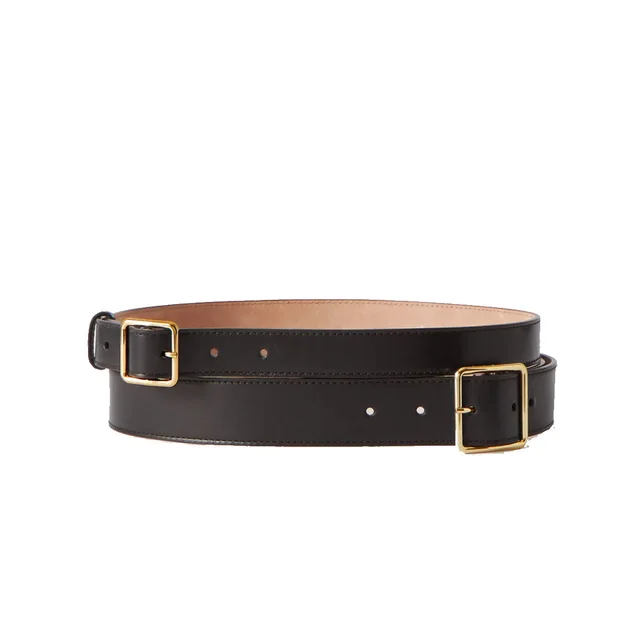 Alexander McQueen Double Belt Smooth, Black from Cultstatus, photo 1 of 1