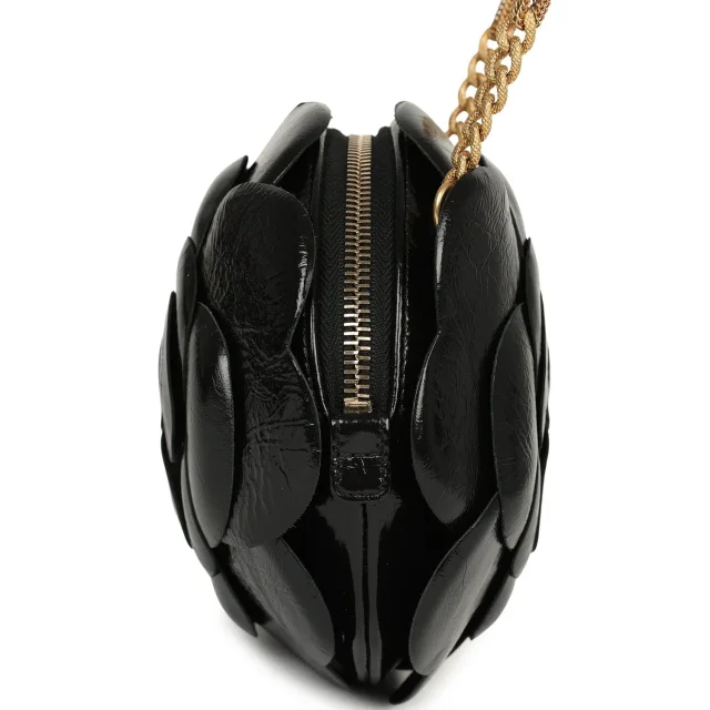 Chanel Camellia Round Clutch in Black Calfskin from Madison Avenue Couture, photo 5 of 10