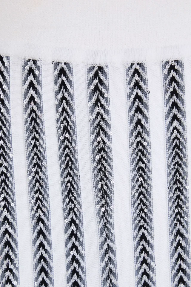 Missoni Sequin-Embellished Ribbed-Knit Flared Pants in Silver, photo 5 of 8 from THE OUTNET