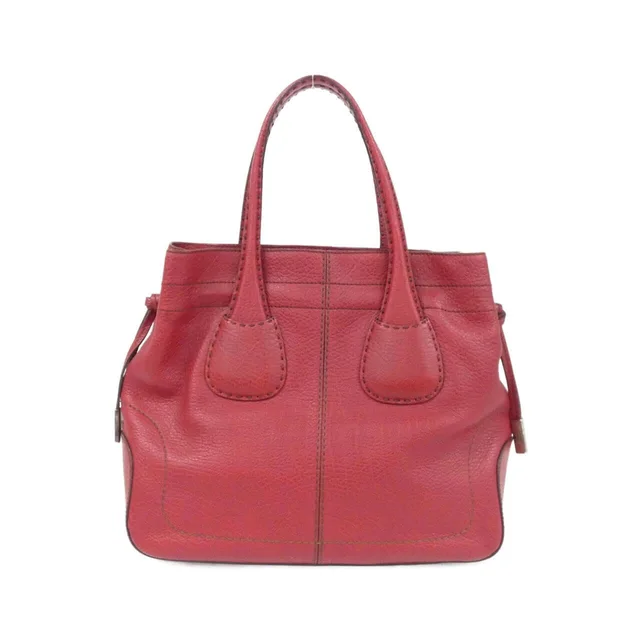 Tod's Hand bag in RED/SILVER metal fittings leather from KOMEHYO