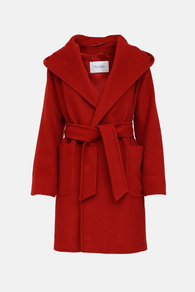 Max Mara Hooded Wool Coat in Wool from VSP Consignment