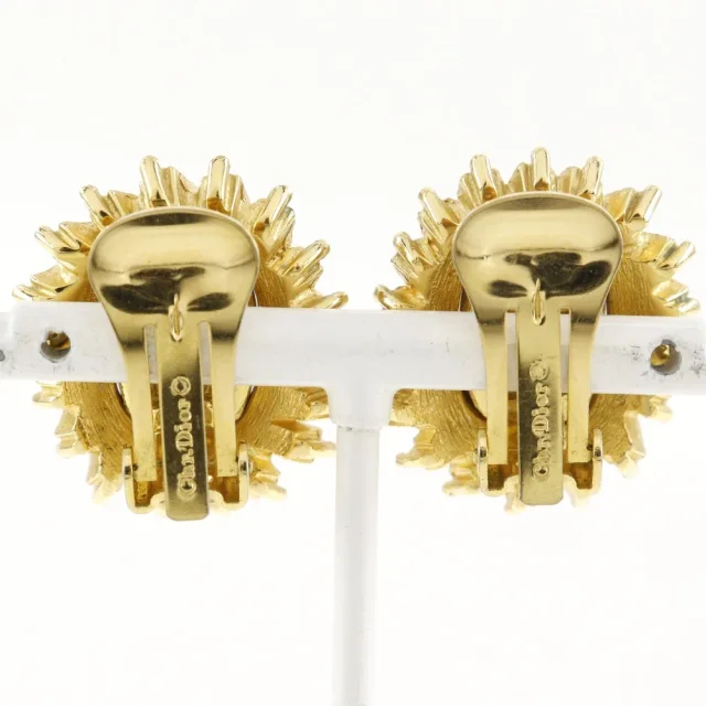 Dior Plated Earrings in Gold Stainless from LuxUness, photo 3 of 6