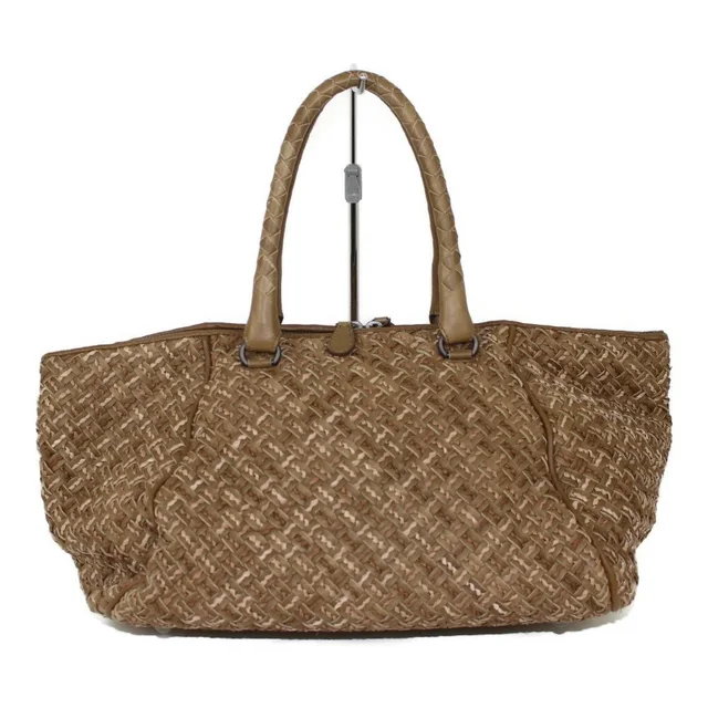 Bottega Veneta Leather Handbag Intrecciato Brown in brown|red Woven leather from Poshmark