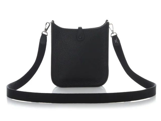 Hermès Black Clémence Evelyne TPM in Black Clemence leather from Ann's Fabulous Finds, photo 4 of 10