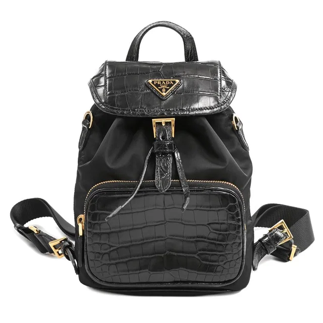 Prada Backpack Re-Nylon Black in Black Nylon from The Reluxe