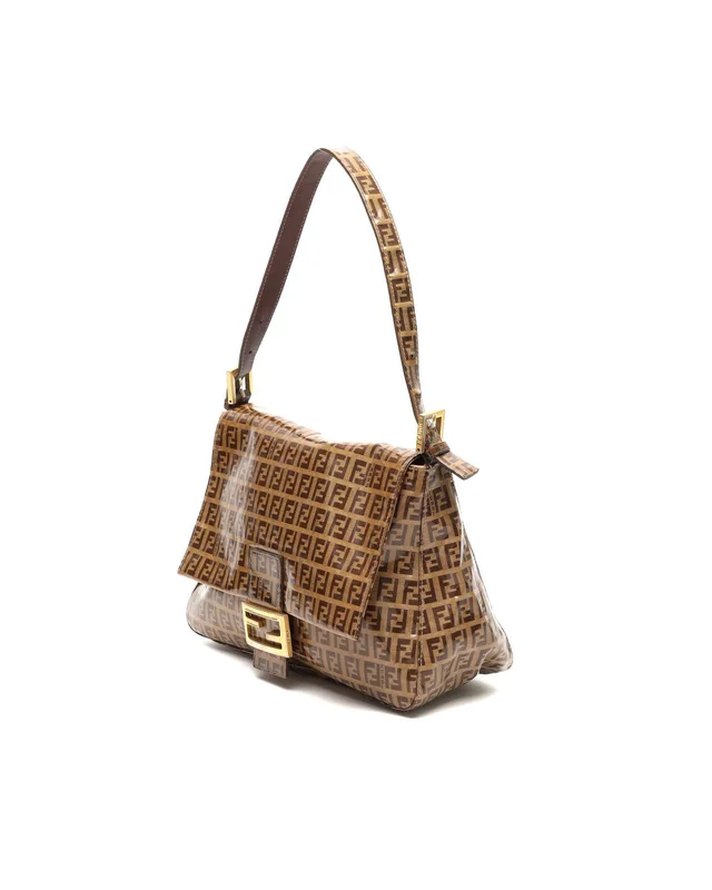 Fendi Vinyl Zucchino Mamma Forever Baguette Bag in Canvas from A Retro Tale, photo 2 of 12