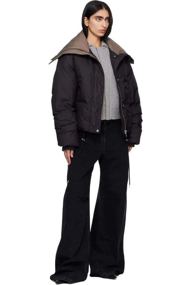 Entire Studios Black Kelly Down Jacket, photo 4 of 4 from SSENSE