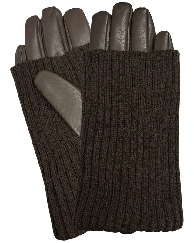 Marcus Adler Knit Sleeve Vegan Leather Tech Glove, image 1 of 1 from Rue La La
